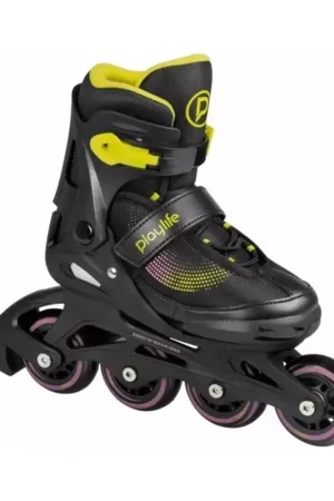 Vente Flash Roller en ligne junior ajustables PLAYLIFE Joker Yellow Glow