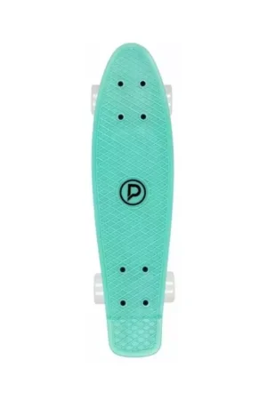 Skate cruiser PLAYLIFE Vinylboard 22*6 Mint - white Wheels Populaire