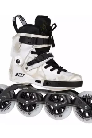 Roller en ligne POWERSLIDE Next Marble White 110 Satisfait Ou Remboursé