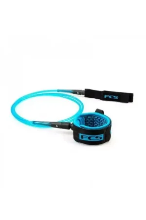 Leash Surf FCS All Round Essential Blue/Black 6´ Expédition Rapide