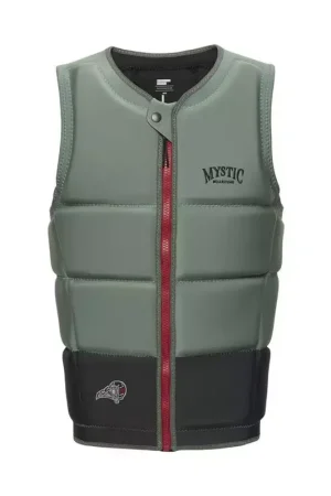 Gilet impact MYSTIC Peacock Front Zip Dark Olive Meilleur Prix