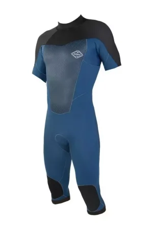 Authentique Combinaison shorty SOORUZ Fighter SS Cut 2/2 BackZip Blue