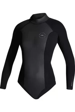 Combinaison shorty femme MYSTIC Sway Longarm Super 2/2mm Backzip ´Black Serie´ Black Certifié