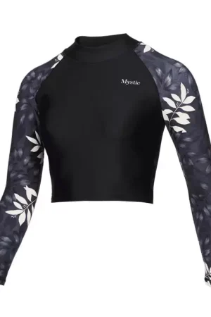 Lycra femme MYSTIC Jayde LS Crop Rash Vest Multiple Color Bon Plan