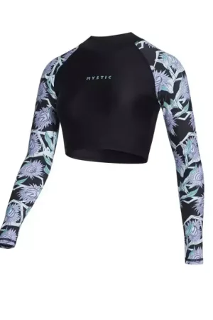 Lycra femme MYSTIC Jayde L/S Crop Rashvest Black Meilleur Choix