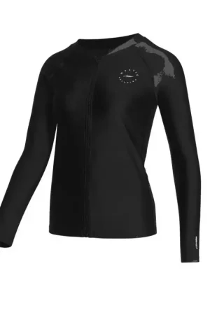 Lycra femme MYSTIC Jayde Zip Thru Rashvest Black Prix Cassé
