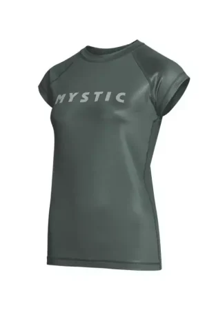 Lycra femme MYSTIC Star S/S Rashvest Dark Olive Top Vente