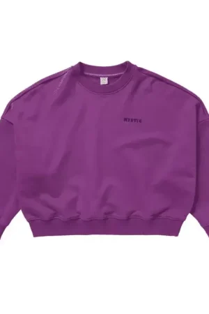 Sweat femme MYSTIC Dropped Shoulder Crew Sunset Purple Promotion