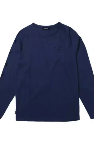 Dernier Modèle Tee shirt MYSTIC Bolt LS Tee Night Blue