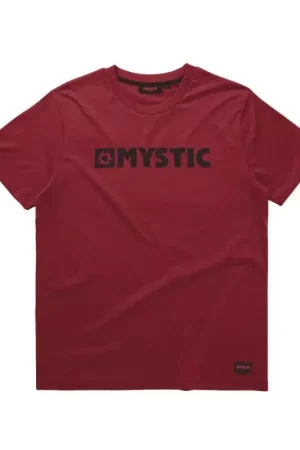 Tee shirt MYSTIC Brand Tee Merlot Soldes