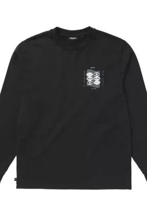 Acheter Direct Tee shirt MYSTIC Tresspass L/S Tee Black
