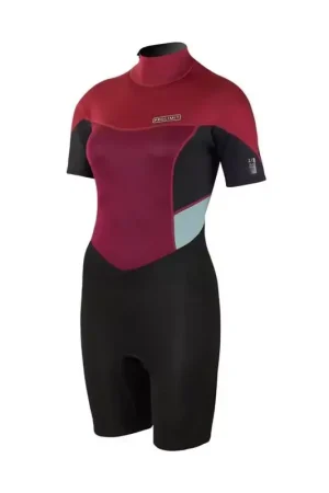 Achat Immédiat Combinaison shorty femme PROLIMIT Fire Backzip 2/2 Q-lining FL Black/Wine