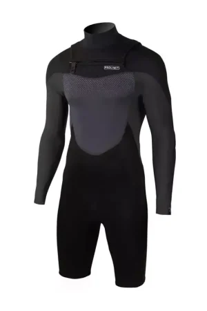 Combinaison shorty PROLIMIT Fusion Sunset Freezip 2/2 Q-lining FL Black Produit De Marque