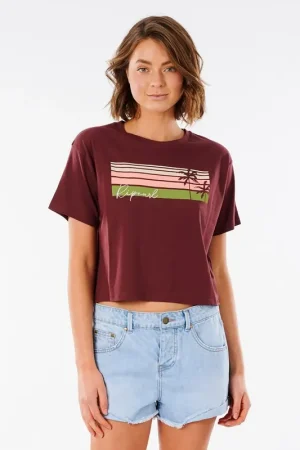 Vente Directe T-SHIRT RIP CURL TALLOWS CROP