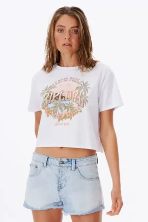 T-SHIRT RIP CURL TROPIC FEELS CROP Achetez Aujourd'hui