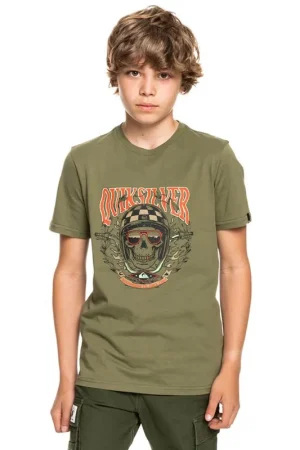 T-SHIRT QUIKSILVER BIKER SKULL Prix Bas