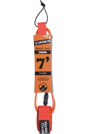 LEASH CAPTAIN FIN SHERD CORD STANDARD 7' Super Prix