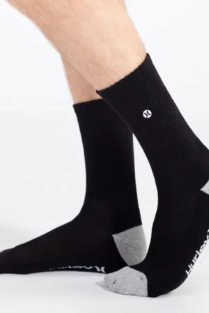 CHAUSSETTES HURLEY 3PK MENS 1/2 TERRY CREW Pas Cher