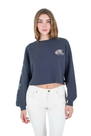Solde PULL HURLEY PANTHER CROPPED