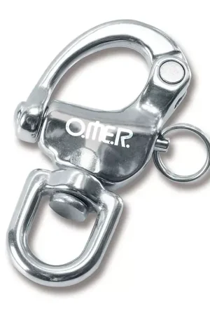 Mousqueton à émerillon largage rapide inox - 90mm Livraison Express