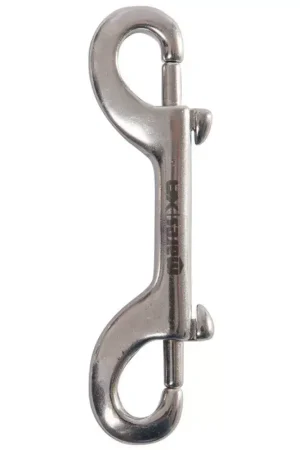 Mousqueton targette double inox - 120mm Haute Qualité