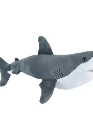 Peluche requin blanc 20cm Nouvelle Collection