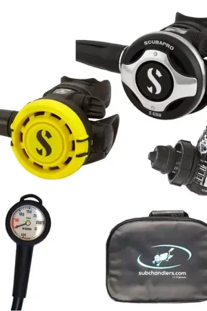 Pack détendeur MK25 EVO/ S600 + Octopus R105 + Manomètre + Sacoche Acheter En Ligne