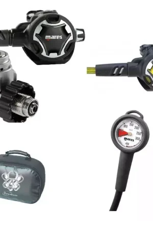 Pack Détendeur Dual ADJ 62X + Octopus Dual + Manomètre + Sacoche Nouveauté